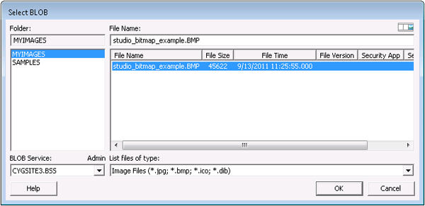 Select BLOB