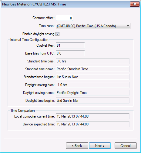 FMS Gas Meter Node Creation