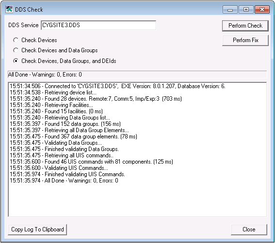 DDS Check Utility