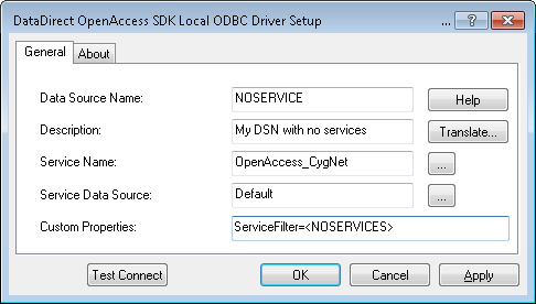 ODBC Driver Setup