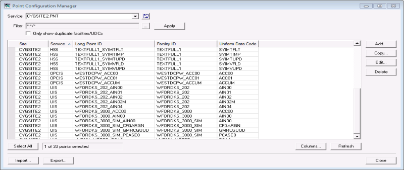 Point Configuration Manager