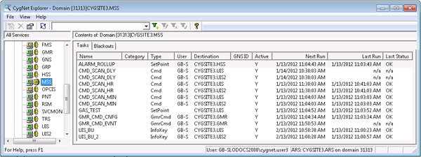 Sample MSS Pane