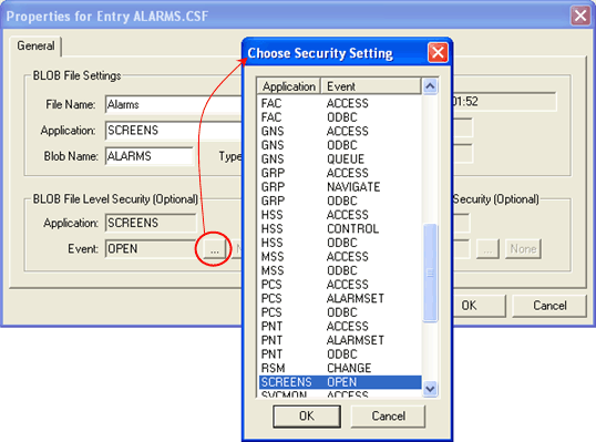 Choose Security Setting