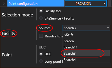 Search Box - Facility Sender