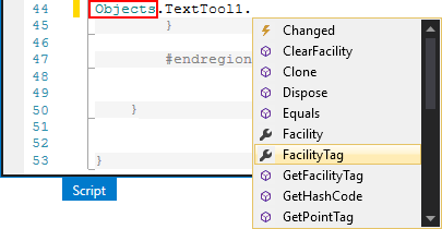 Accessing screen objects