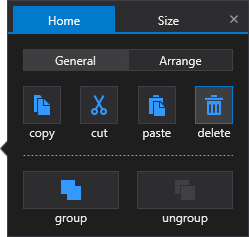 Settings pane