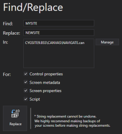 Use Find and Replace