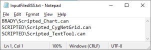 Input Files BSS