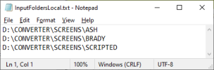 Input Folders Local
