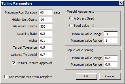 Tuning Parameter Examples Configuring Tuning Parameters