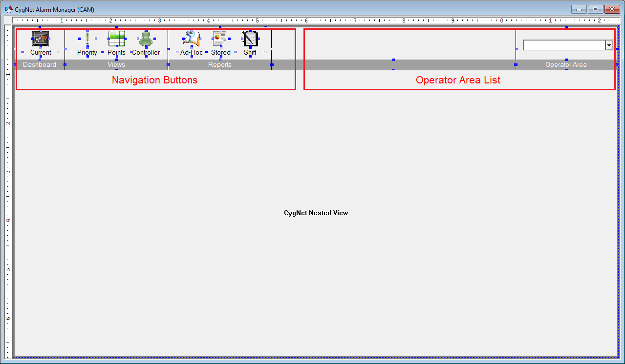 Sample CygNet Alarm Manager Main Screen Sample CygNet Alarm Manager Main Screen