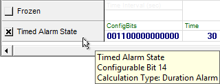 Alarm Calculation Configuration - Duration Alarm