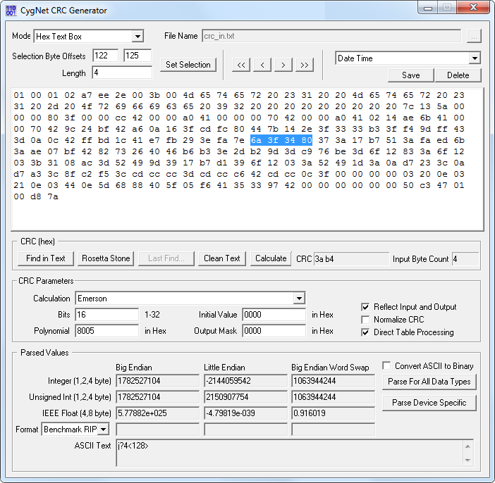 CygNet CRC Generator Utility CygNet CRC Generator Utility