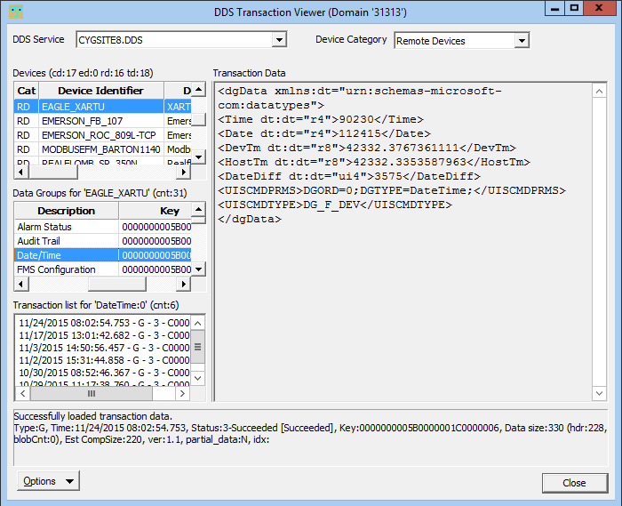 CygNet DDS Transaction Viewer Utility CygNet DDS Transaction Viewer Utility