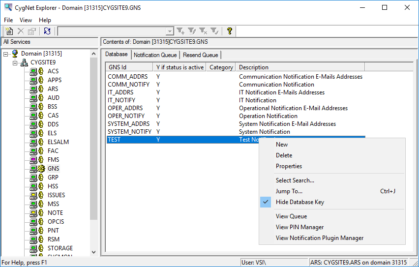 General Notification Service in CygNet Explorer General Notification Service in CygNet Explorer