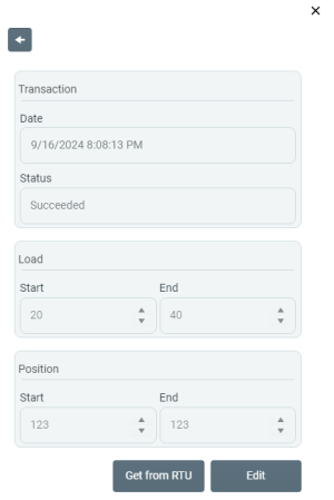 Dynagraph context menu - Pumpoff Configuration