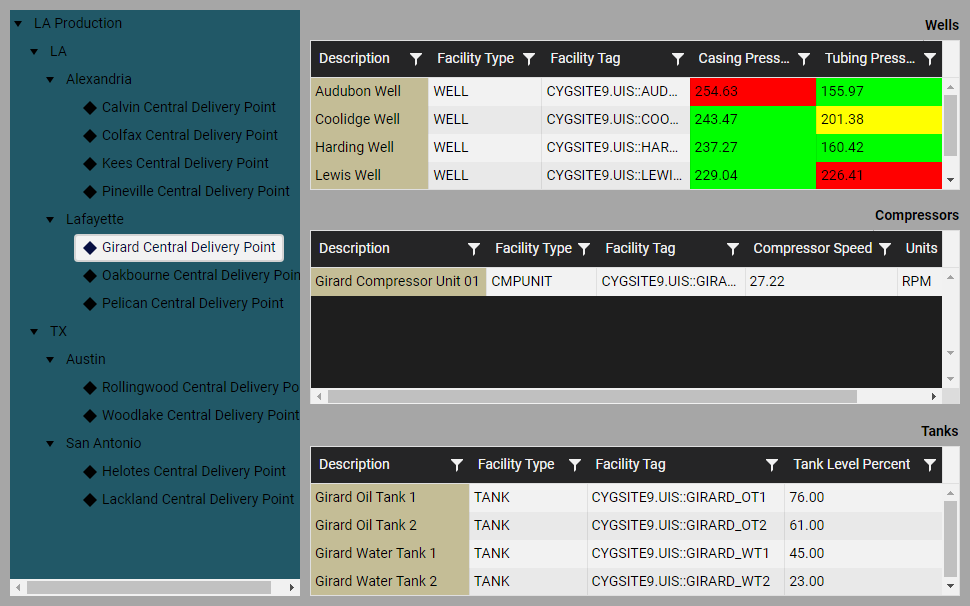 Facility Emitter in Thin Web Client view Facility Emitter in Thin Web Client view