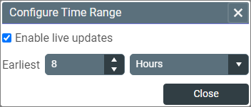 TWC - Configure Time Range dialog box