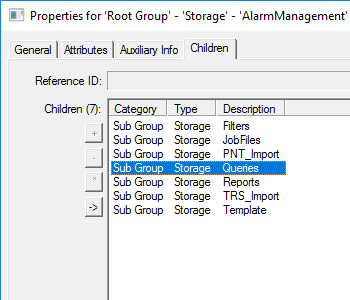 STORAGE Service Sub Groups