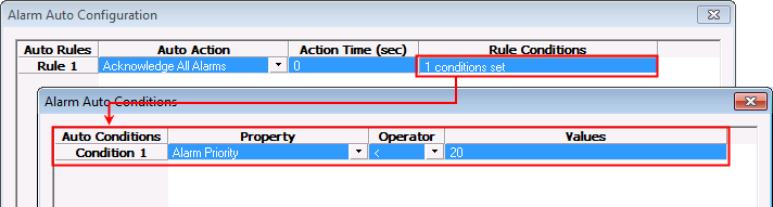 Alarm Auto Configuration