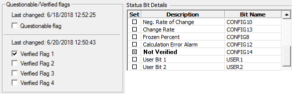 Status Bit Details —Not All PNT Y/N Fields Set From List