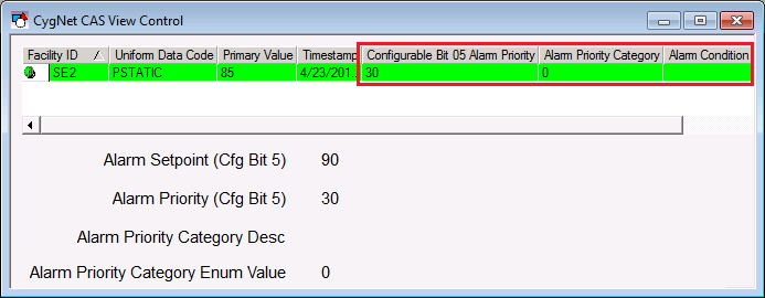 Alarm Priority Category Cleared Alarm