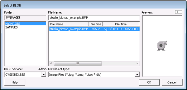 Image Preview pane
