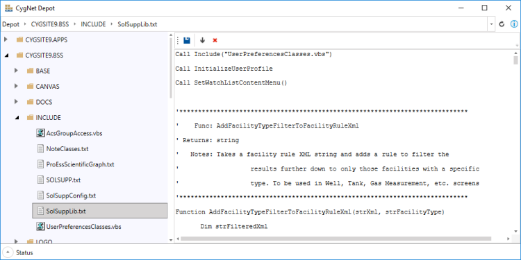 Edit a text file