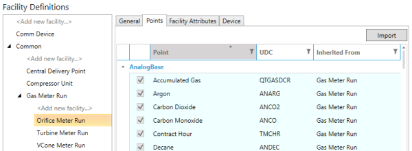 Facility Definitions