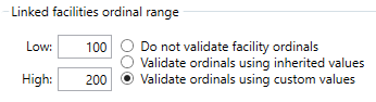 Linked facility ordinals