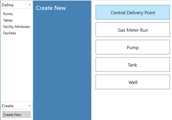 Create new facility