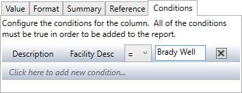 Column Conditions