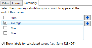 Column Summary