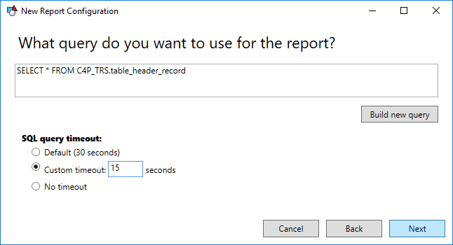 SQL reports