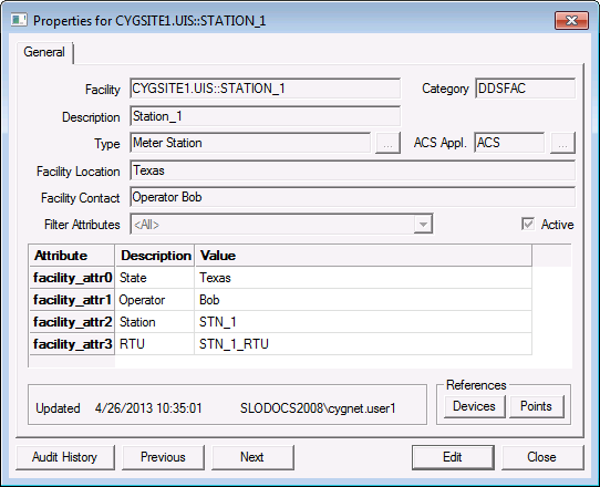 Facility Properties