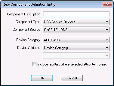 New Component Definition Entry