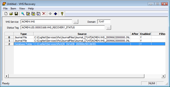 VHS Recovery utility