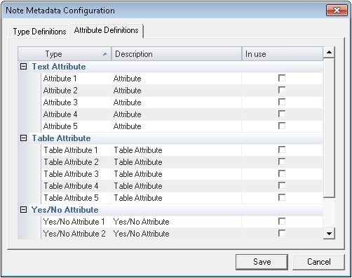 Note Attributes