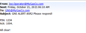 Acknowledgment email example