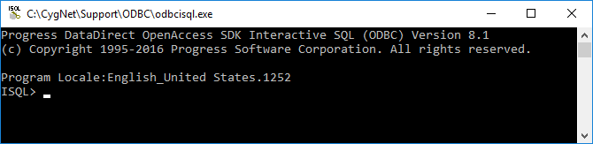 ODBC SQL Console
