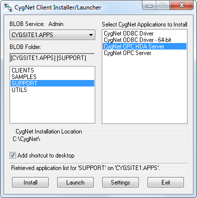 CygNet Client Installer/Launcher