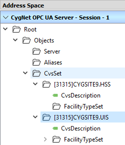 OPC UA Server Address Space