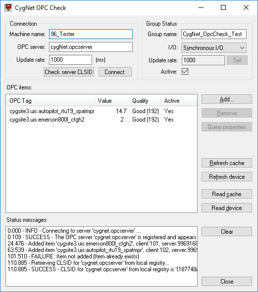 CygNet OPC Check