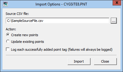 Import Options