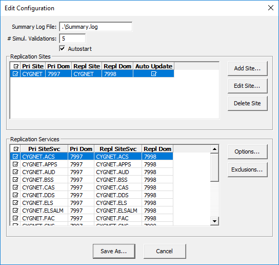 Edit Configuration