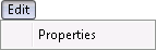 Edit menu options