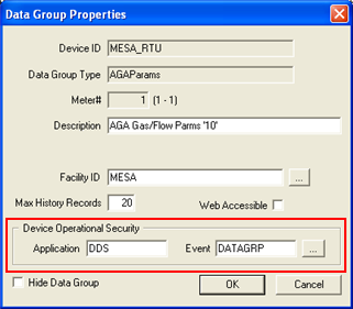 Data Group component-level security