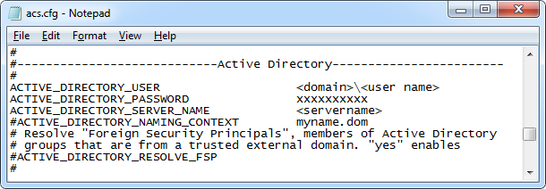 Active Directory example