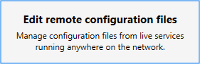 Edit remote configuration files