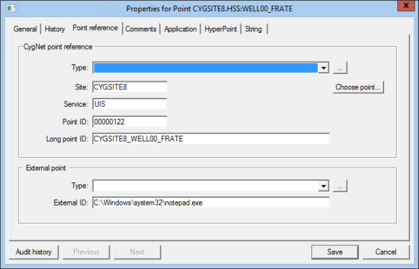 Point Reference page
